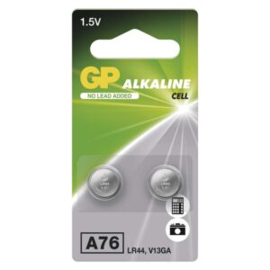 Alkalická knoflíková baterie GP A76F (LR44)