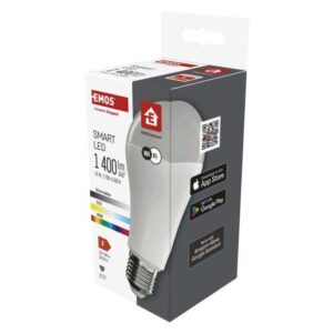 Chytrá LED žárovka GoSmart A65 / E27 / 14 W (94 W) / 1 400 lm / RGB / stmívatelná / WiFi