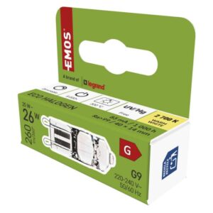 Halogenová žárovka JC 25W G9 teplá bílá