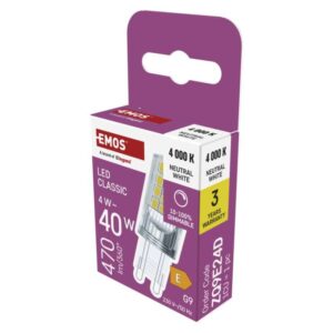 LED žárovka Classic JC / G9 / 4