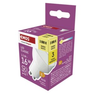 LED žárovka Classic MR16 bílá / GU10 / 1