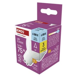 LED žárovka Classic MR16 bílá / GU10 / 5
