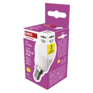 LED žárovka Classic Mini Globe / E14 / 2