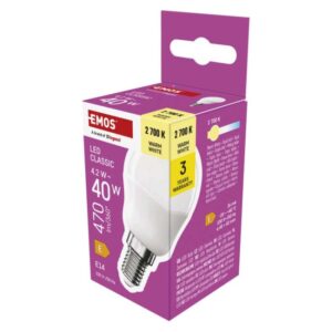 LED žárovka Classic Mini Globe / E14 / 4