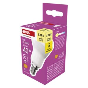 LED žárovka Classic R50 / E14 / 4