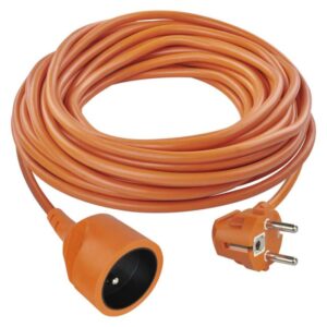 Prodlužovací kabel 20 m / 1 zásuvka / oranžový / PVC / 230 V / 1