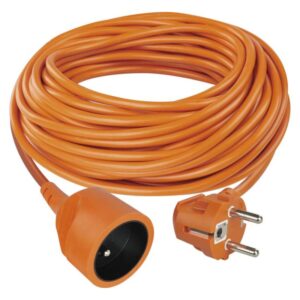 Prodlužovací kabel 25 m / 1 zásuvka / oranžový / PVC / 230 V / 1