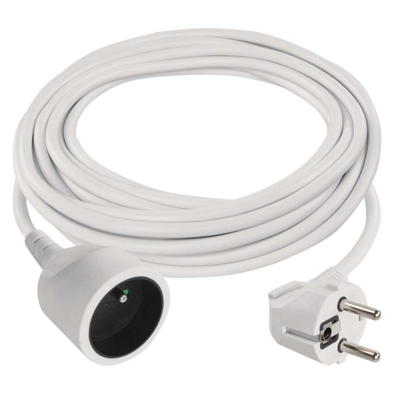 Prodlužovací kabel 7 m / 1 zásuvka / bílý / PVC / 1