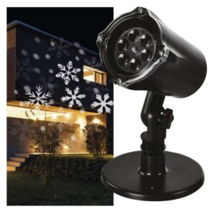 LED dekorativní projektor – vločky