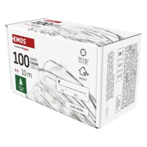 LED vánoční nano řetěz stříbrný