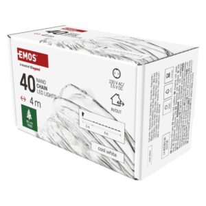 LED vánoční nano řetěz stříbrný