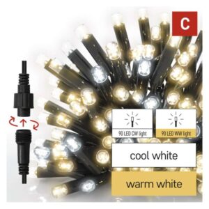 Premium LED spojovací řetěz blikající černý