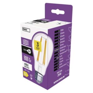 3 + 1 zdarma – LED žárovka Filament A60 / E27 / 5