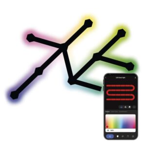 GoSmart LED svítidlo Lines černé