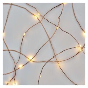 LED vánoční nano řetěz měděný