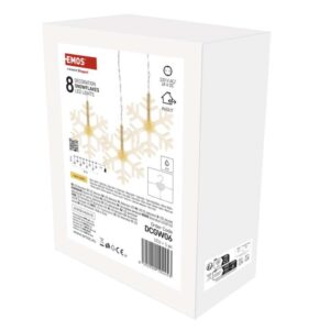 LED vánoční závěs – sněhové vločky