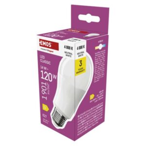 LED žárovka Classic A60 / E27 / 14 W (120 W) / 1901 lm / neutrální bílá