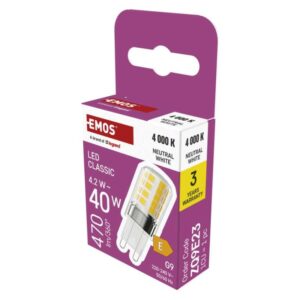 LED žárovka Classic JC / G9 / 4
