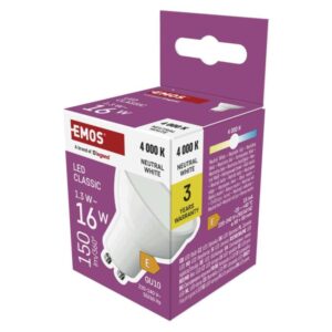 LED žárovka Classic MR16 bílá / GU10 / 1
