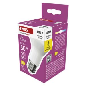 LED žárovka Classic R63 / E27 / 5