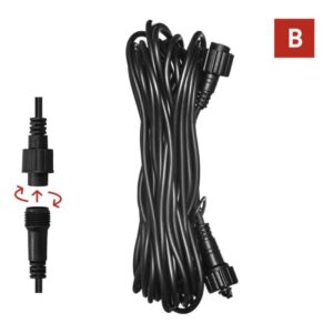 Prodlužovací kabel pro spojovací řetězy Premium černý